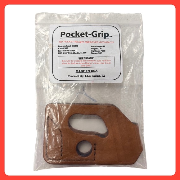 Conceal City Other - Conceal City Pocket Grip Holster Brown Leather Anti-Print DeSantis Style USA